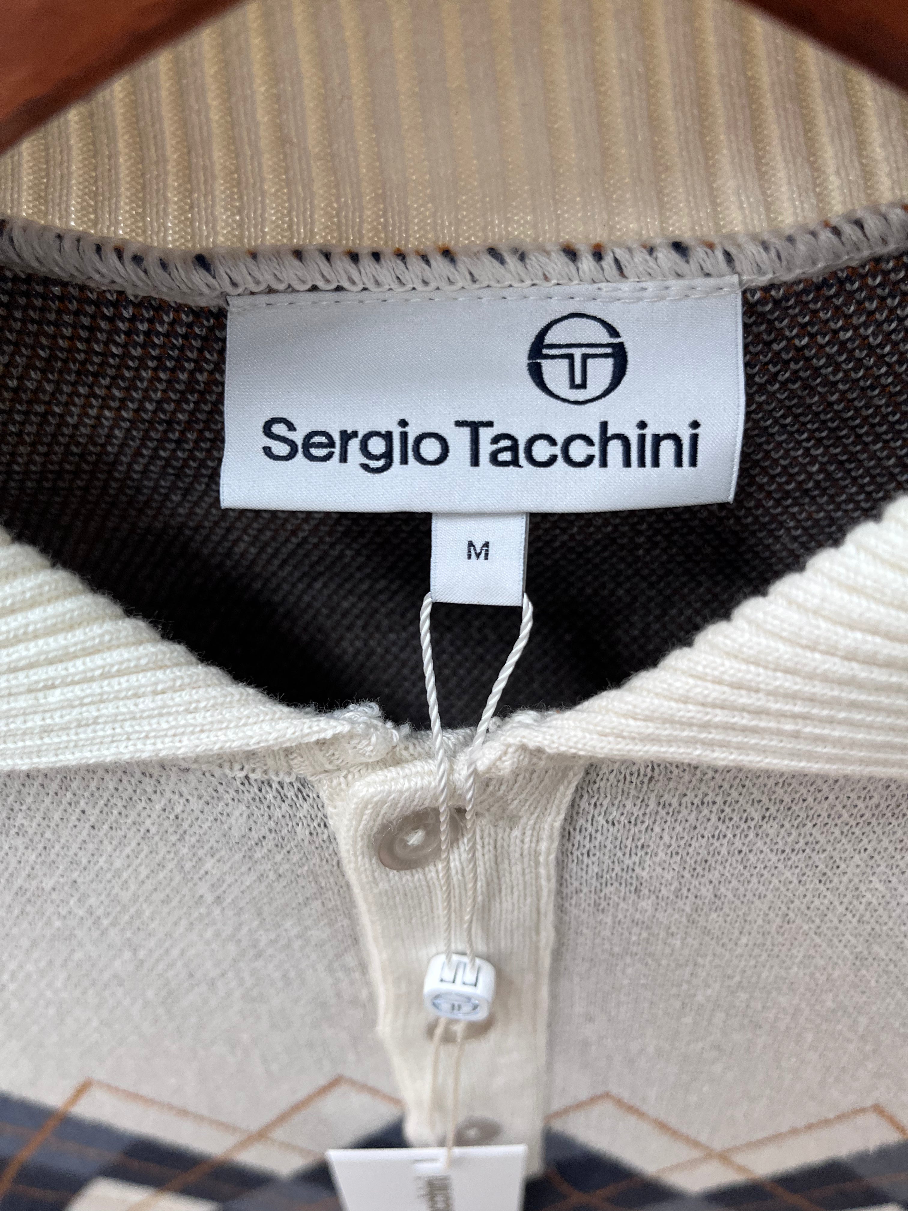 Sergio Tachinni short sleeve knitted polo