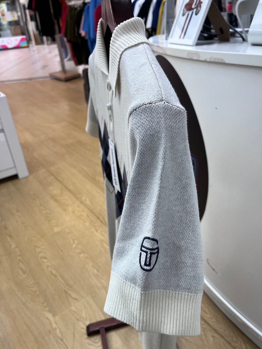 Sergio Tachinni short sleeve knitted polo