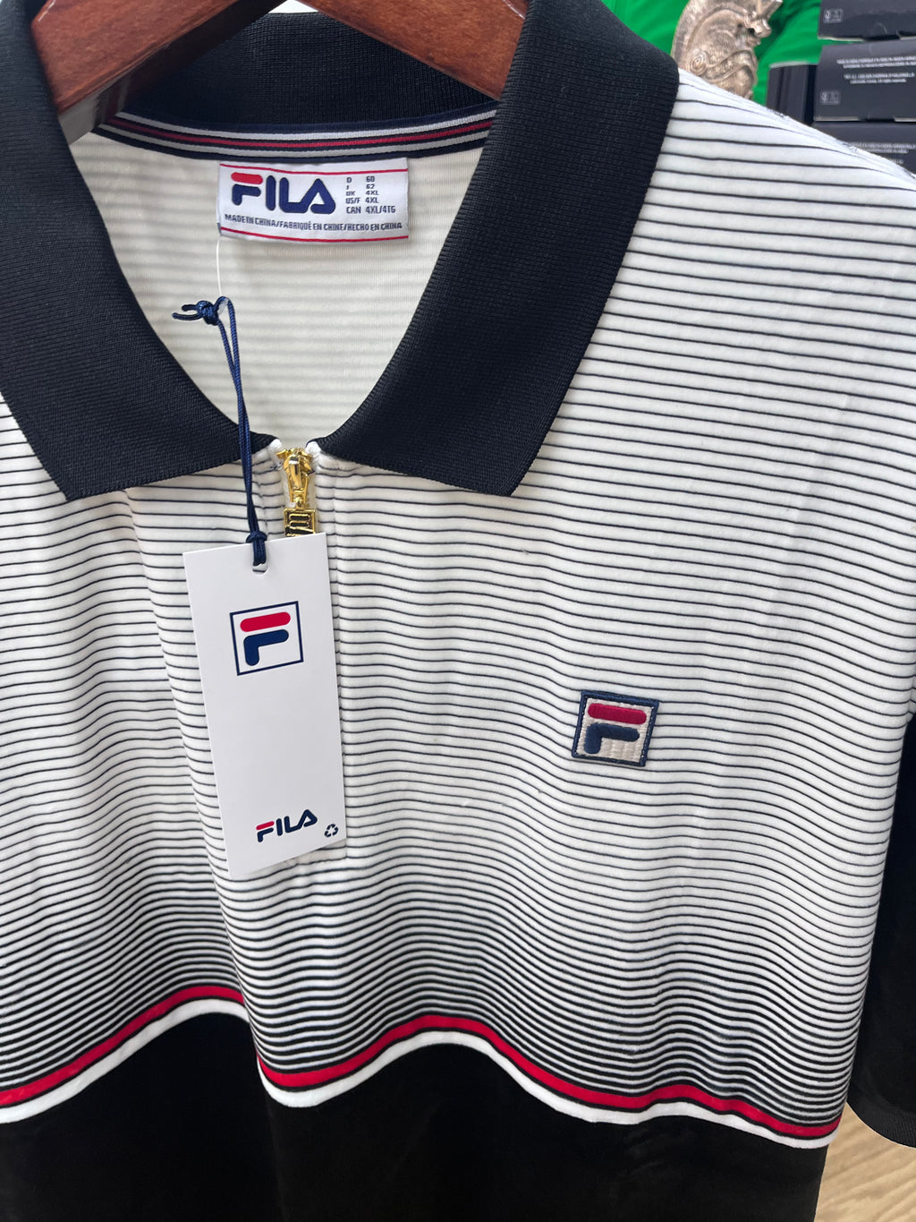 fila velour polo