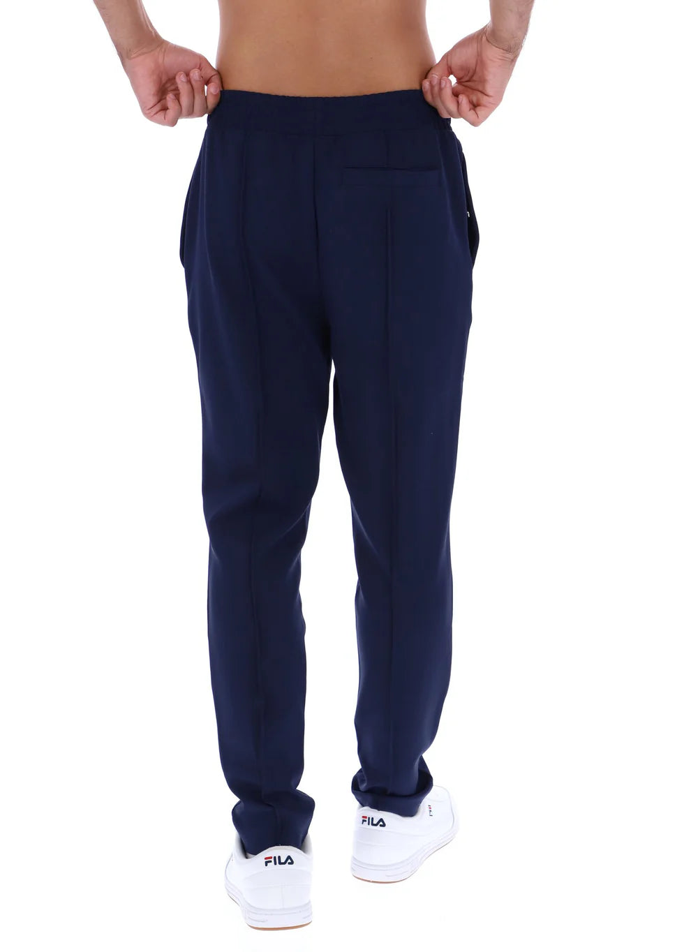 MOLVENO PIN TUCK SLIM LEG PANTS