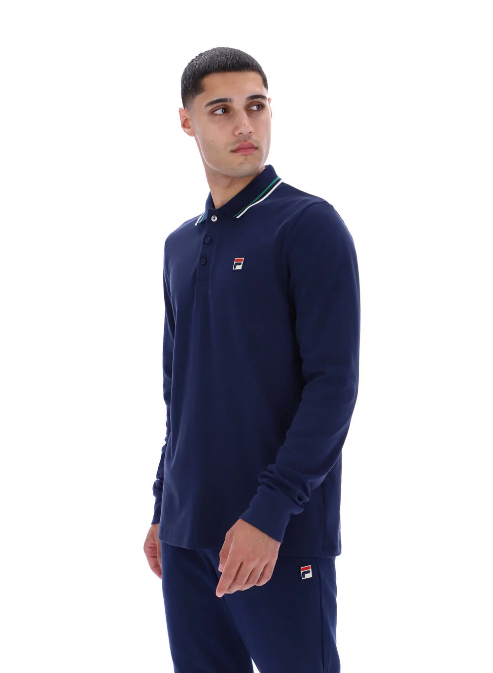 MONTE TIPPED COLLAR LONG SLEEVE POLO