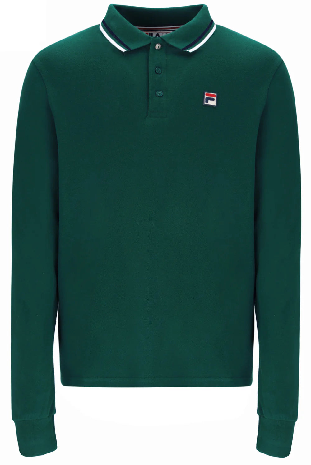 MONTE TIPPED COLLAR LONG SLEEVE POLO