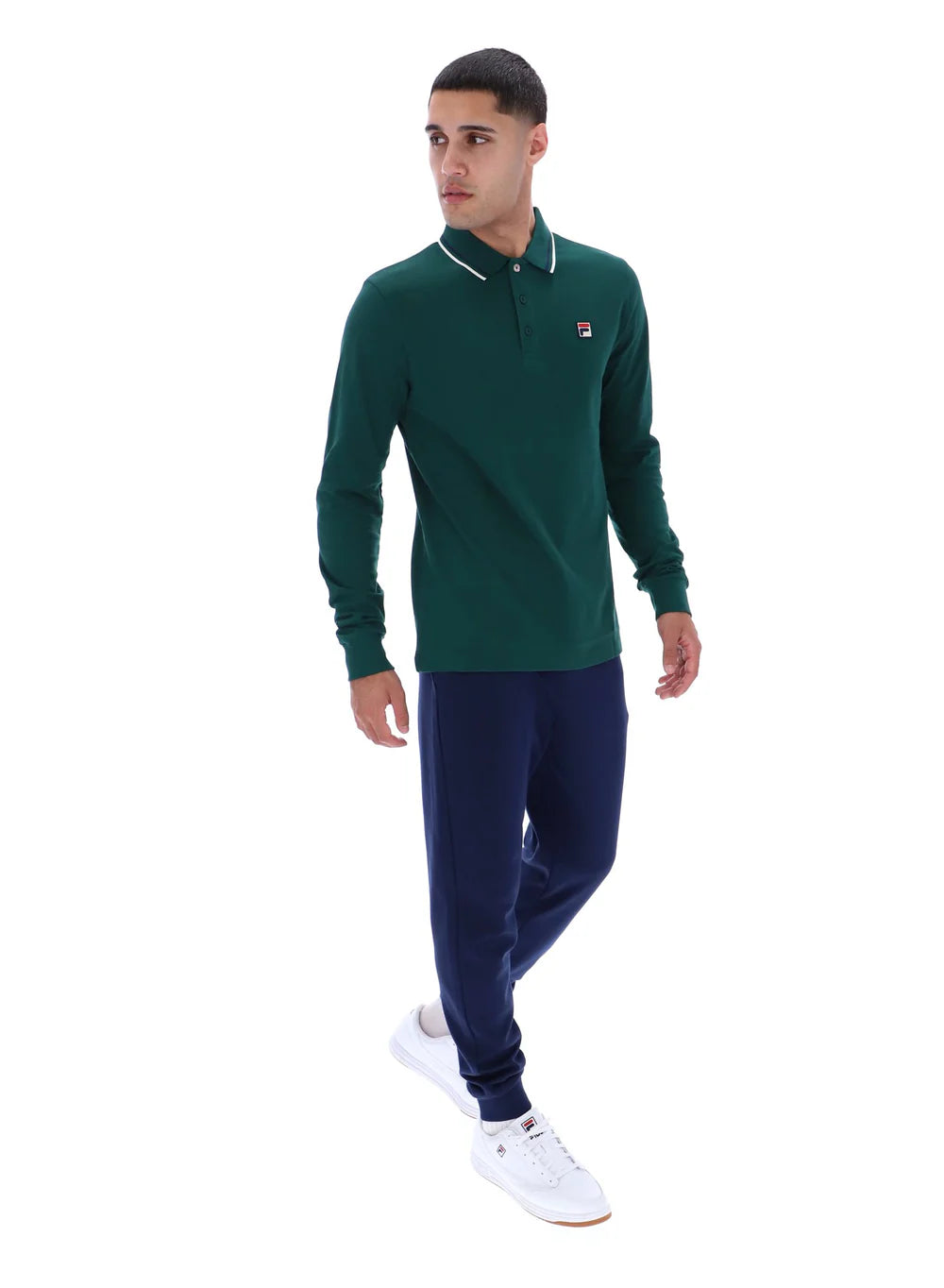 MONTE TIPPED COLLAR LONG SLEEVE POLO