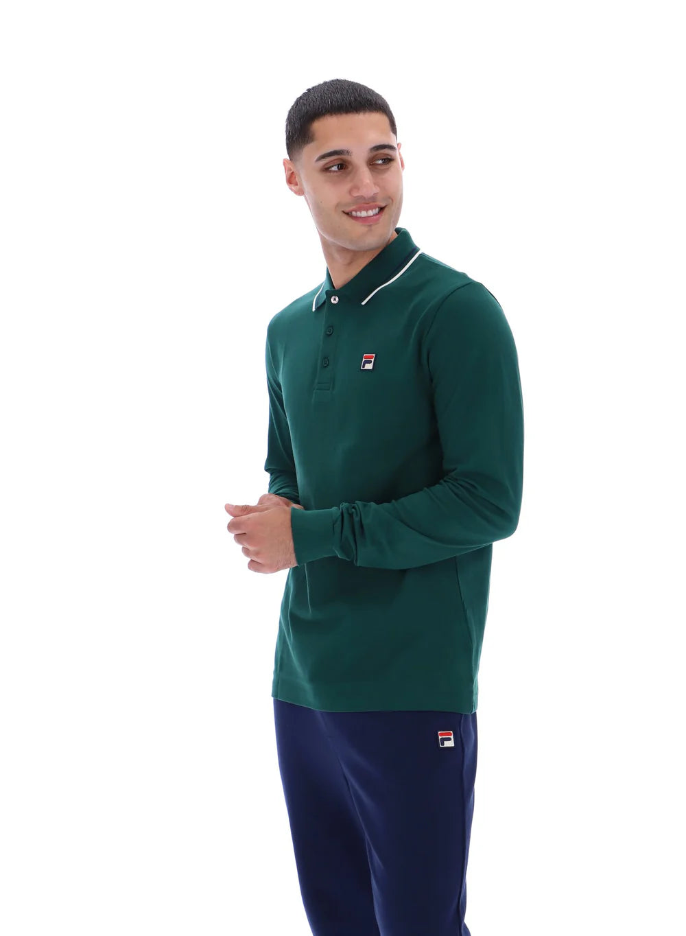 MONTE TIPPED COLLAR LONG SLEEVE POLO