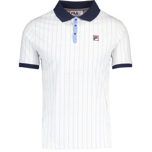 Fila Vintage Retro Striped Polo Shirt