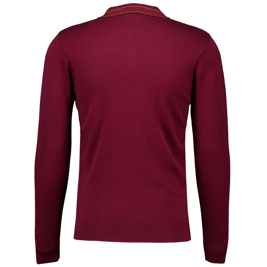 Milton Gabicci Vintage Cable Knit Tipped Polo