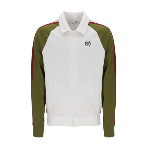 Sergio Tacchini Renshaw Tape Track Jacket White green